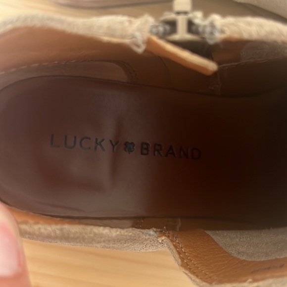 Lucky Brand Suede slip on ankle boot - Picture 2 of 6